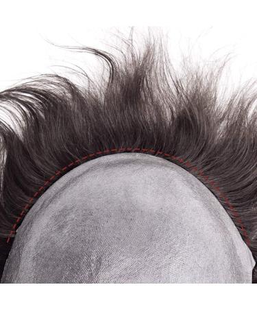 Lordhair Toupee Hairpiece for Men 0.06mm Thin Skin V-looped Human Hair 8x10 Inch Light Medium Density Hair Replacement System - Buy Online on GoSupps.com