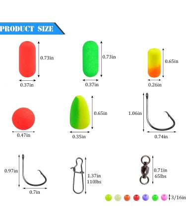 Pompano Rigs Making Kit - Surf Fishing Rig with 210pcs of Bottom Rig Parts, Snell Floats, Beads, Circle Hooks, Swivels, and Snaps - Saltwater Fishing Accessories for Surf Fishing - Buy Online on GoSupps.com
