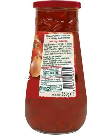 Panzani Bolognese Tomato Sauce 100% Pure French Beef Large Format 650g - Buy Online on GoSupps.com