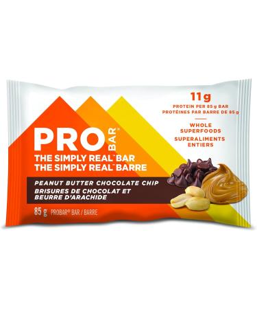 PROBAR - The Simply Real Meal Bar Plant-Based Whole Food Ingredients Peanut Butter Chocolate Chip 12 Count (85g) - Buy Online on GoSupps.com