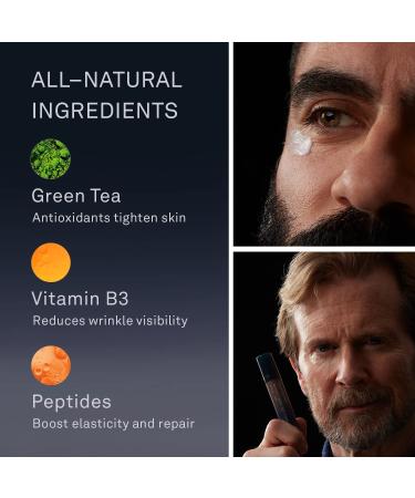 Hawthorne Men's Wrinkle Fighter Eye Cream - Under Eye Treatment with Green Tea, Vitamin B3, Peptides, and Silica - 0.3 Ounce - Buy Online on GoSupps.com