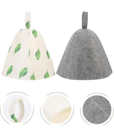 2pcs Felt Sauna Hats for Women | Breathable Sauna Accessories | Colorful Shower Caps - Buy Online on GoSupps.com
