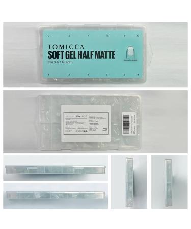 Tomicca Ballerina Nail Tips - 504 Pieces Short Coffin Nail Extensions for DIY Nail Art | 12 Sizes Artificial Gel Nail Tips - Buy Online on GoSupps.com