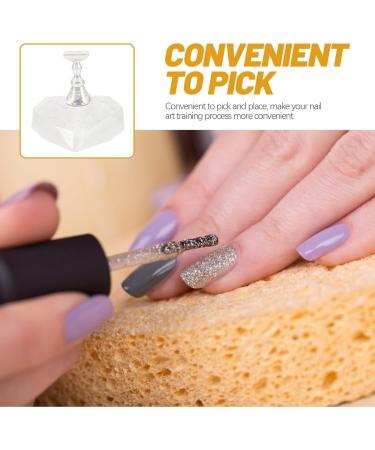 Ipetboom Nail Art Stand 1 Set Nail Tip Practice Display Fake Nail Holder Nail Stand for Painting Nails False Nails Nail Art Display Stand Nails Supply Magnet Training Rack Japanese-style 3.8x3.6cm As Shown - Buy Online on GoSupps.com