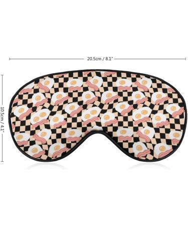 Fried Eggs & Bacon Sleep Mask for Women - Adjustable Eye Shades with Elastic Strap | Ideal for Comfortable Sleep - Buy Online on GoSupps.com