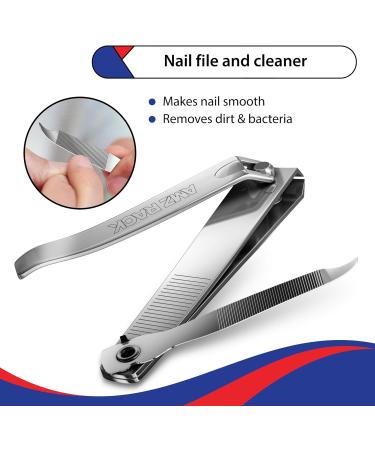 Professional Heavy Duty Toe Nail Clippers for Thick Nails - Large Cutter for Men & Women - 1 Count - Buy Online on GoSupps.com