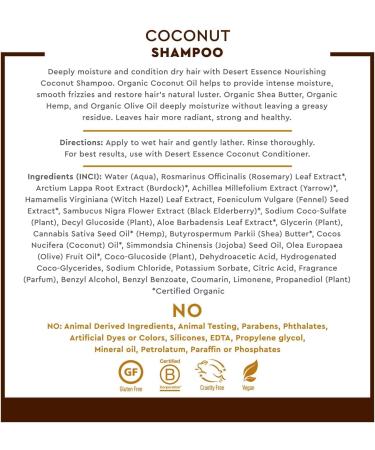 Desert Essence Coconut Shampoos Hair Conditioners and Hand & Body Lotions Travel Size Trio Pack 3 x 44mL - Buy Online on GoSupps.com