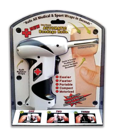 Wrap Wrench-A Professional Sports & Medical Wrap and Bandage Roller White