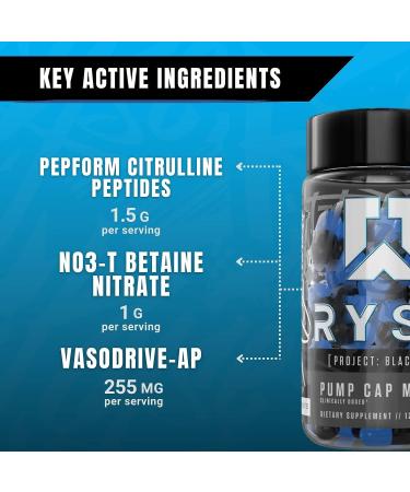 Ryse Project Blackout Pump Cap Max | Stimulant-Free Pump Formula | 120 Capsules - Buy Online on GoSupps.com