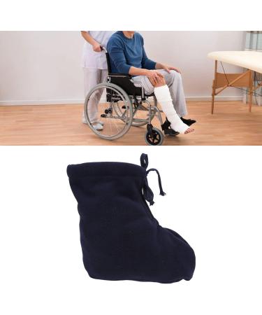 Soft Thick White Plush Foot Cast Sock | Adjustable Toe Cover for Men and Women | Warm Foot Warmer Protector in Dark Blue (Small) - Buy Online on GoSupps.com