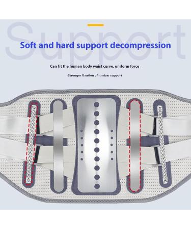 Lower Back Brace | Back Protective Brace for Men - Lumbar Traction Device Lower Back Support Brace for Men Women Back Reliever Spinal Belt Blue L - Buy Online on GoSupps.com