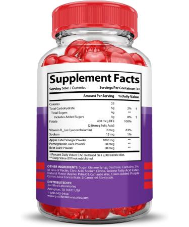 (2 Pack) Keto Glow Keto ACV Gummies Advanced Formula 1000MG Ketoglow Keto Gummies Apple Cider Vinegar Formulated with Pomegranate Beet Juice Powder B12 Vegan Non GMO 120 Gummys 60 Count (Pack of 2) - Buy Online on GoSupps.com