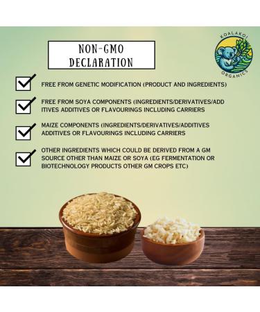 Koalakoi ORGANIC Certified Brown Jasmine Rice | Rich in fibre and nutrients | Premium quality non-GMO Natural rice grain no Additives or Preservatives (1.8kg) - Buy Online on GoSupps.com