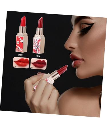 HAPINARY 2pcs Chinese Style Lipstick Non-stick Cup Lipsticks Moisturizing Lipstick Hydrating Lipstick Polymer Clay Cane Lipstick for Lady Lipstick for Women Set Shell Plastic Water Proof 1 count (Pack of 1) As Shown 12 - Buy Online on GoSupps.com
