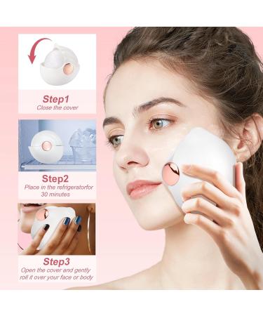 Cryotherapy Ice Roller for Face & Eyes | Reduce Puffiness & Migraine Pain Relief - White - Buy Online on GoSupps.com