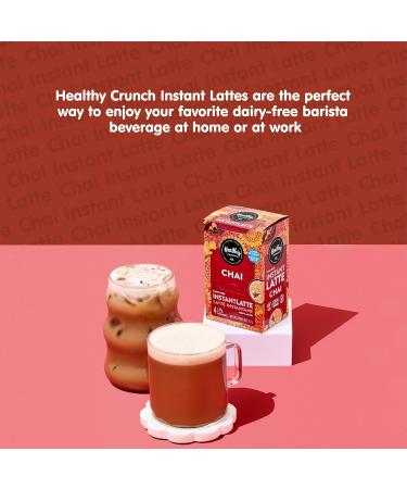Healthy Crunch Instant Latte - Chai Latte - 2 Units x 112g - Gluten-Free Tree Nut-Free Peanut-Free Facility - Our School Approved - Safe For Allergies - Perfect For Quick Delicious Drinks Anytime - Buy Online on GoSupps.com