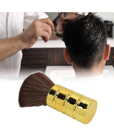 Qukaim Neck Duster Barber Neck Duster Brush Professional Neck Cleaning Brush Soft Gentle Electroplating Gold - Buy Online on GoSupps.com