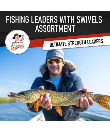 Steel Fishing Leaders with Swivels Assortment - Saltwater & Freshwater Fishing Line for Rigs - Strong Tackle for Anglers - Buy Online on GoSupps.com