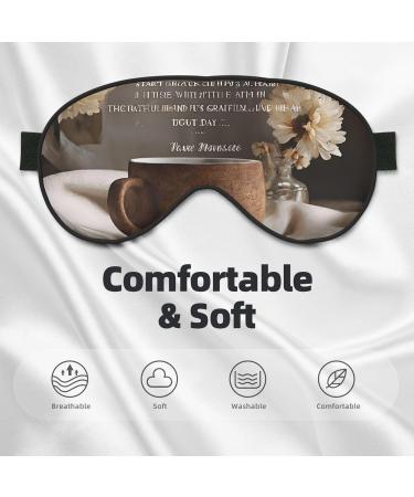 Sleep Mask Eye for Men & Women - Reusable Soft Blackout Eye Masks for Better Sleep Travel & Gifts - Inspirational Quotes - Buy Online on GoSupps.com
