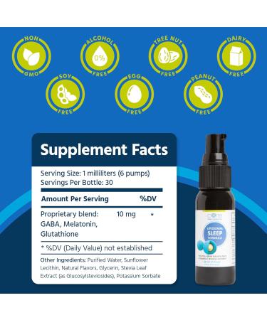 Core Med Science Liposomal Oral Sleep Spray Formula 1 Fl Oz - Melatonin Spray Supports Restful & Quality Sleep & Relaxation - Glutathione Melatonin & GABA for Adults 1 Fl Oz (Pack of 1) - Buy Online on GoSupps.com