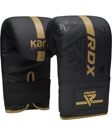 RDX Boxing Pads & Bag Gloves Set - Maya Hide Leather | Hook and Jab Training Pads | Curved Focus Mitts for MMA, Muay Thai, Kickboxing | Martial Arts Coaching | Punching Hand Target Strike Shield - GOLDEN - Buy Online on GoSupps.com