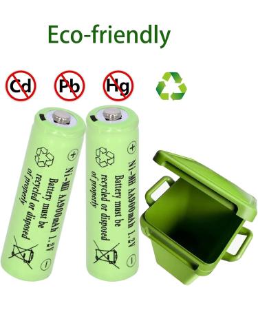 16 Packs AA 900mAh Ni-MH Rechargeable Batteries - Pre-Charged for Solar Lights & Garden Use | International Shipping Available - Buy Online on GoSupps.com