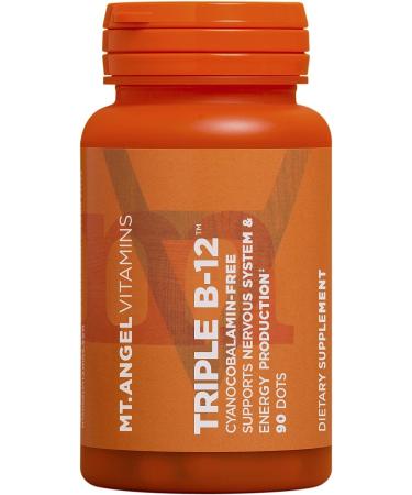 Mt. Angel Vitamins Triple B-12 Dots - Nervous System & Energy Support (90 Dots) - Buy Online on GoSupps.com