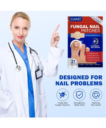 Fungal Nail Patches 21 Patches Multi-Purpose Toenail Repair Treatment Pads- Nail Repair for Damaged Nails 8-Hour Nail Treatment Restores Healthy Appearance (pads) - Buy Online on GoSupps.com