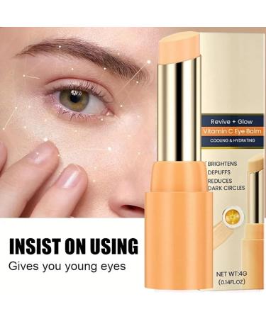 Vitamin C Eye Cream Stick Under Eye Cream for Dark Circles and Puffy Eyes Glow Eye Stick Eye Bags Remover Eye Cream Anti Aging Eye Cream Dark Circles Hydrating Eye Cream Cooling & Hydrating Skincare - Buy Online on GoSupps.com
