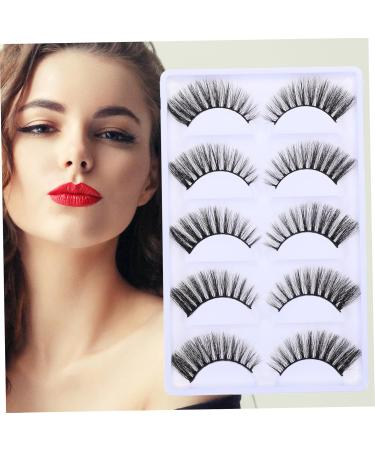 POPETPOP 5 Pairs 3d False Eyelashes Long False Eyelashes Makeup Accessories Diy Fake Eyelash Art Eyelashes Fake Lashes for Beginners Dense Eyelashes G800 Supplies Curly Chemical Fiber - Buy Online on GoSupps.com