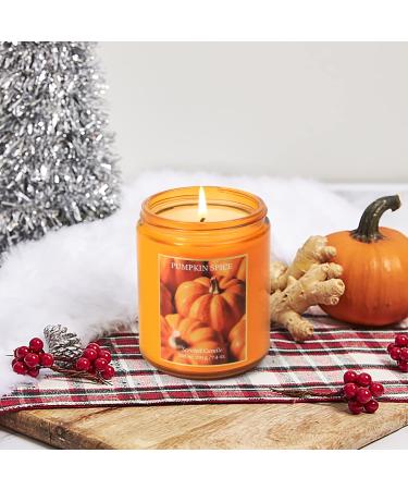 SCENTORINI Pumpkin Spice Scented Candle - 7.4 oz Natural Soy Wax | Perfect Halloween & Fall Aromatherapy Gift  - Buy Online on GoSupps.com