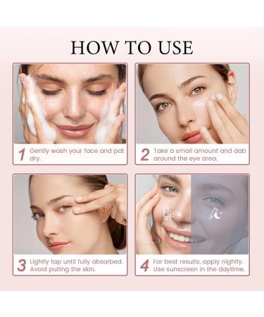 Hicream Eye Cream for Fine Lines Wrinkles Dark Circles & Puffiness Anti-Aging Under Eye Cream with Retinol & Caffeine Hydrating & Smoothing Gentle Formula for All Skin Types 1 fl. oz - Buy Online on GoSupps.com