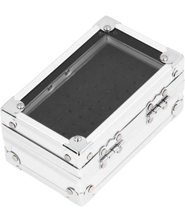 Nail Drill Bits Holder Durable Nail Drill Bits Container Multi Hole Dustproof for Technician for Salon (Silver) - Buy Online on GoSupps.com