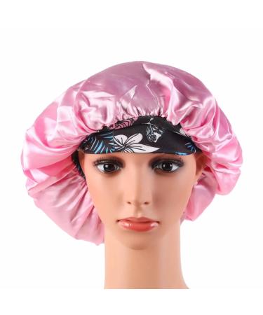 3 Pack Satin Hair Bonnets for Women - Adjustable Shower Caps for Sleep and Bathing - Buy Online on GoSupps.com