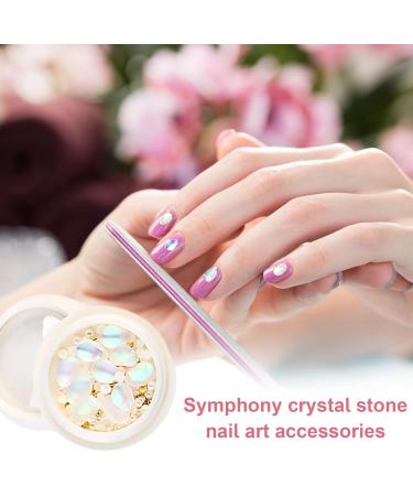 JMEDIC Rhinestones for Nails Nail Rhinestone Stones - Gems for Nails Nail Jewels Crystal Gemstones Nail Art Rhinestones Kit Manicure DIY Decoration Accessories - Buy Online on GoSupps.com