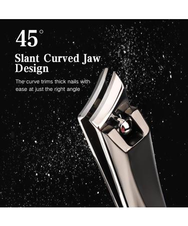 Dimeho Ingrown Nail Clipper Angled Thick Nail Cutters with Slant Curved Blade Stainless Steel Finger Nail Clippers Podiatrist Toenail Trimmer Tool for Pedicure Manicure Pain Relief Finger Toe - Buy Online on GoSupps.com
