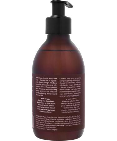 Hagi Whisky Barber Natural Beard and Mustache Shampoo Natural Formula for Daily Cleaning and Nourishment of Beard and Mustache Barley and Hops Extract 300 ml - Buy Online on GoSupps.com