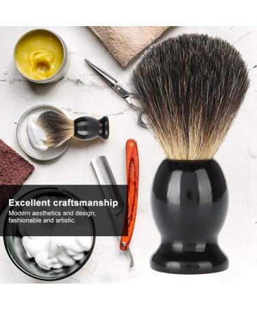 Men's 100% Pure Shaving Brush - Professional Hairdressing Tool with Black Handle for Effortless Shaving - Buy Online on GoSupps.com