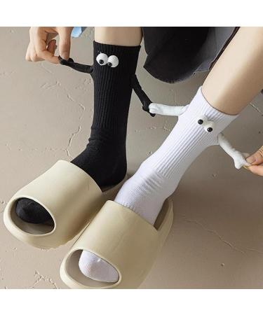 3D Funny Magnetic Couple Socks - Unisex Mid-Tube Big Eye Novelty Socks - Buy Online on GoSupps.com