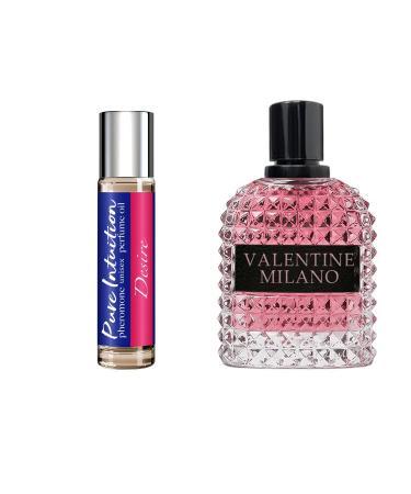 Women's Perfume Combo Set Milano Women&Pheromone Desire Floral Fruity Fragrance Eau De Parfum Elegant 100ml Bottle Natural Spray Each for Daily Used Milano&Pheromone Desire
