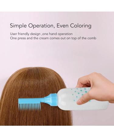 3 Pcs Root Comb Applicator Bottle Hair Dyeing Comb Applicator Bottle Hair Dye Applicator Brush with Clear Scale Hair Oil Applicator Hair Coloring Bottle for Hair Dye Shampoo - Buy Online on GoSupps.com
