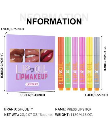 Lip Gloss Pen Plumping Lip Gloss Set - Click Lipstick Moisturizing Non-Sticky Lip Gloss Long Lasting Moisturizing Lip Plumping Pen for Women and Small A - Buy Online on GoSupps.com