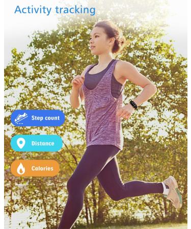 2022 Cloudpoem Fitness Tracker - IP68 Waterproof Watch with Steps Counter, Sleep Tracker, Alarm Clocks & Stopwatch - No Bluetooth or App Required - Black - Buy Online on GoSupps.com