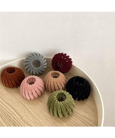 Buy Fkxczn Vogelnest Hair Ring - Expandable Ponytail Clip Velvet Hair Jewelry Bird Nest-Shaped Holder for Women & Girls - International Shipping Available - Buy Online on GoSupps.com