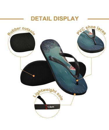 Shop Mnsruu Cute Animal Owl Mushroom Flip Flops - Stylish XXL Slippers for Men & Women | Ideal for Home Spa & Travel - Buy Online on GoSupps.com