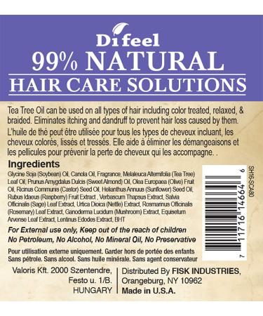Difeel 99% Natural Therapeutic Scalp Care - International Shipping - 7.78 oz Hair Care Solution - Buy Online on GoSupps.com