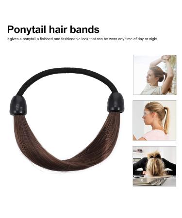 VALICLUD 6pcs Synthetic Wig Hair Ties Ponytail Holder Elastic Rubber Bands - Brown Hair Accessories for Women Girls - Perfect for Daily or Christmas Wear - Buy Online on GoSupps.com