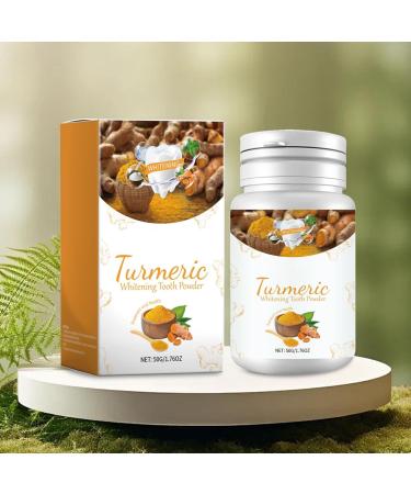 Turmeric Teeth Whitening Powder Turmeric Whitening Tooth Powder Teeth Whitening Powder for All Types of Teeth Color Corrector Tooth Stain Removal - Booster (2) - Buy Online on GoSupps.com