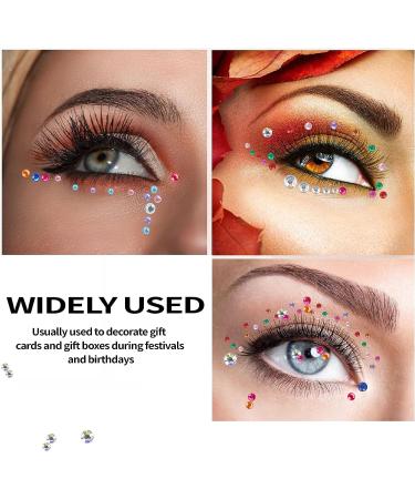 1815 PCS Self-Adhesive Rhinestone Stickers, 11 Colors & 4 Sizes - Perfect for Crafts, Nails, Body Makeup, DIY Projects - Rhinestone Jewels Face Stickers - Buy Online on GoSupps.com