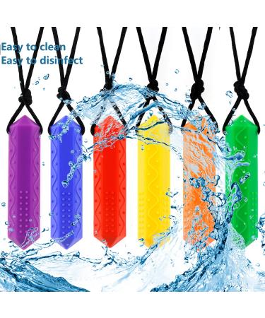 Sensory Chew Necklace - Diamond Shape, Food Grade Silicone for Autistic & ADHD Kids - Buy Online on GoSupps.com